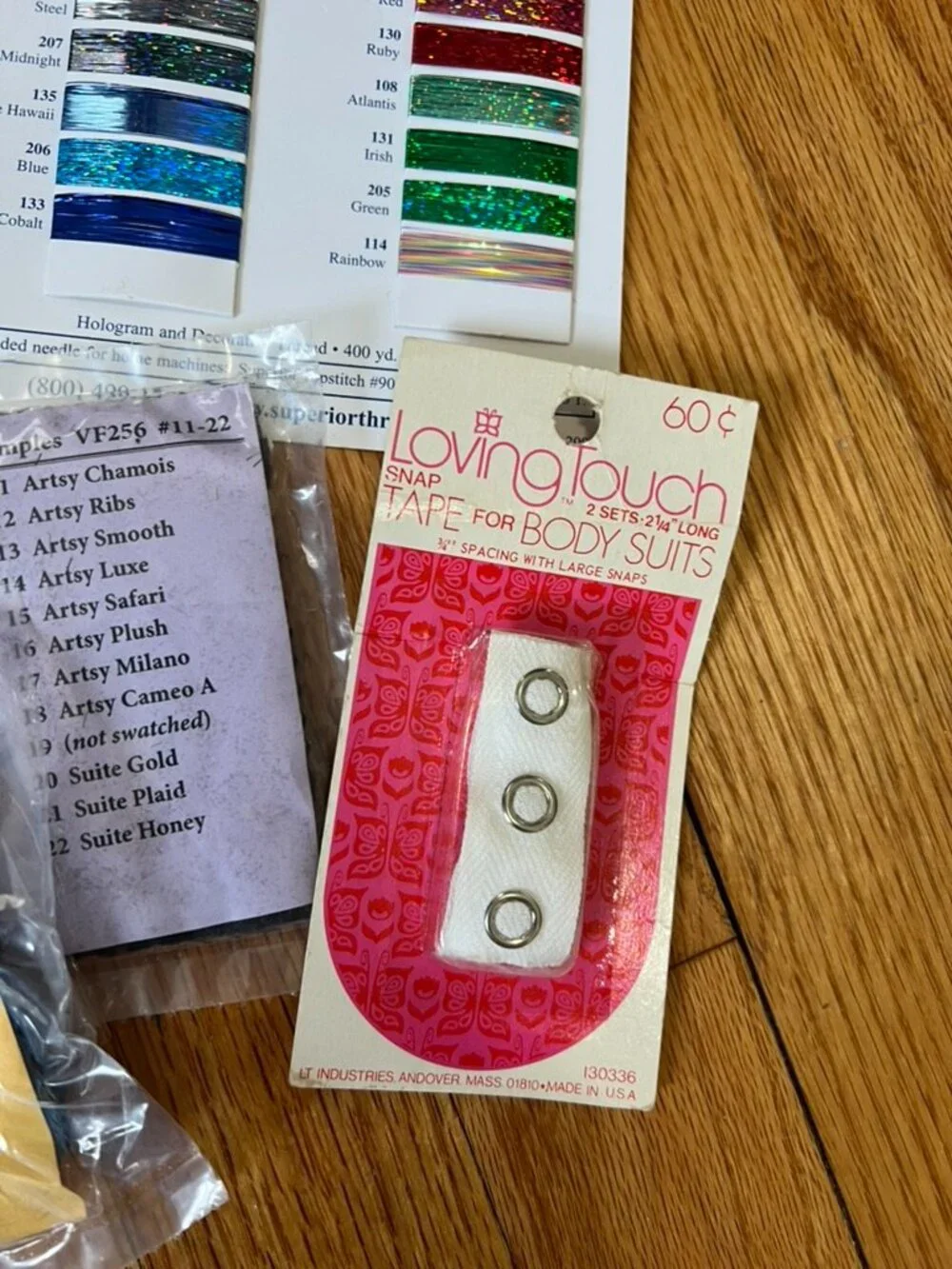Mixed Sewing Notions Craft Supply Lot Zippers Elastic Trim Embroidery Floss
